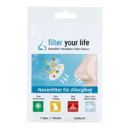 FILTER YOUR LIFE Orrszűrő allergiásoknak, M méret, 7X2 db