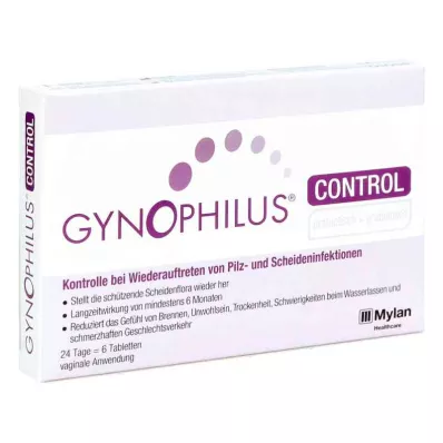 GYNOPHILUS CONTROL hüvelytabletta, 6 db