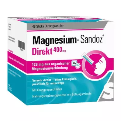 Magnesium Sandoz Direkt 400 mg pálcika, 48 pálca Magnesium Sandoz Direkt 400 mg pálcika, 48 pálca