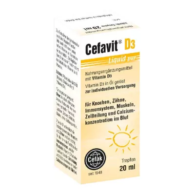 CEFAVIT D3 Folyékony tiszta cseppek szájon át történő alkalmazásra, 20 ml