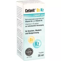 CEFAVIT D3 K2 Folyékony tiszta cseppek szájon át történő alkalmazásra, 20 ml