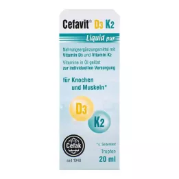 CEFAVIT D3 K2 Folyékony tiszta cseppek szájon át történő alkalmazásra, 20 ml