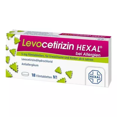 Levocetirizine Hexal allergiákra 5 mg filmtabletta, 18 db