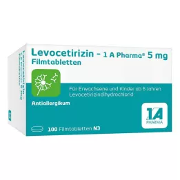 LEVOCETIRIZIN-1A Pharma 5 mg filmtabletta, 100 db kapszula