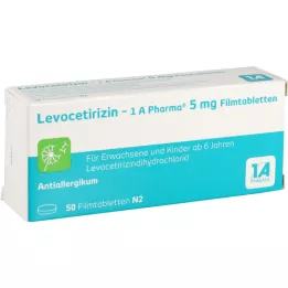 LEVOCETIRIZIN-1A Pharma 5 mg filmtabletta, 50 db