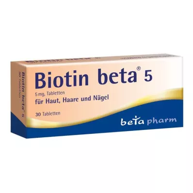 Biotin béta 5 tabletta, 30 db