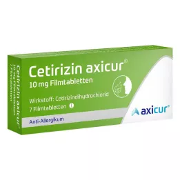 Cetirizin axicur® 10 mg filmtabletta, 7 db