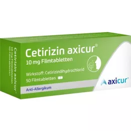 CETIRIZIN axicur 10 mg filmtabletta, 50 db