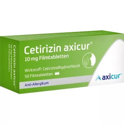 CETIRIZIN axicur 10 mg filmtabletta, 50 db