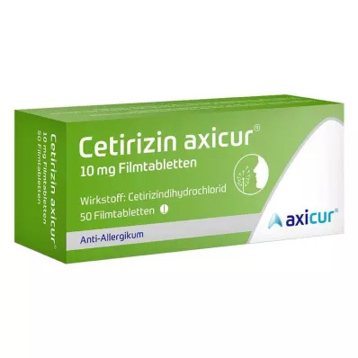 CETIRIZIN axicur 10 mg filmtabletta, 50 db CETIRIZIN axicur 10 mg filmtabletta, 50 db