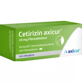 CETIRIZIN axicur 10 mg filmtabletta, 100 db