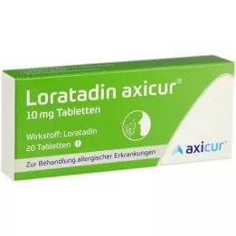 LORATADIN axicur 10 mg tabletta, 20 db