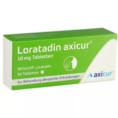 LORATADIN axicur 10 mg tabletta, 50 db
