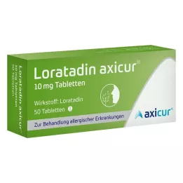 Loratadine axicur® 10 mg tabletta, 50 db