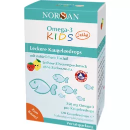 NORSAN Omega-3 gyerek zselés drazsék készletcsomag, 120 db
