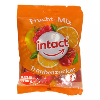 INTACT Dextróz zacskó gyümölcsmix, 100 g