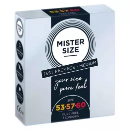 MISTER Próbacsomag 53-57-60 méretű óvszer, 3 db