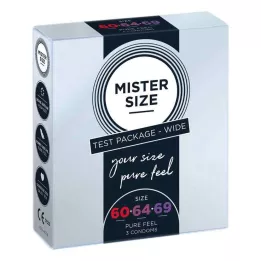 MISTER Próbacsomag 60-64-69-es méretű óvszer, 3 db