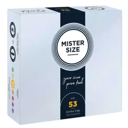 MISTER 53-as méretű óvszer, 36 db