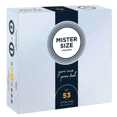 MISTER 53-as méretű óvszer, 36 db MISTER 53-as méretű óvszer, 36 db