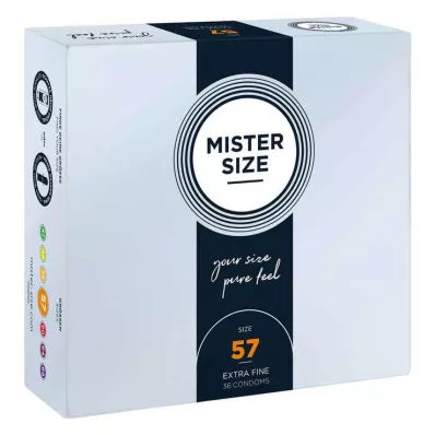 MISTER 57-es méretű óvszer, 36 db