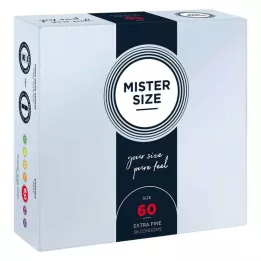 MISTER 60-as méretű óvszer, 36 db