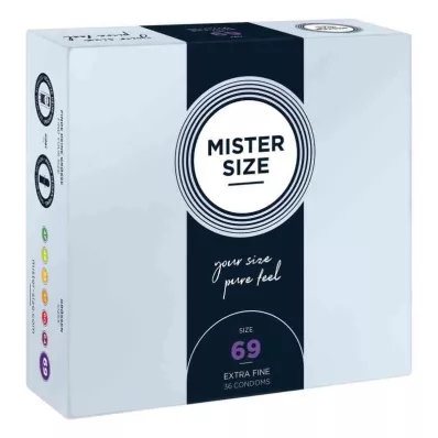 MISTER 69-es méretű óvszer, 36 db