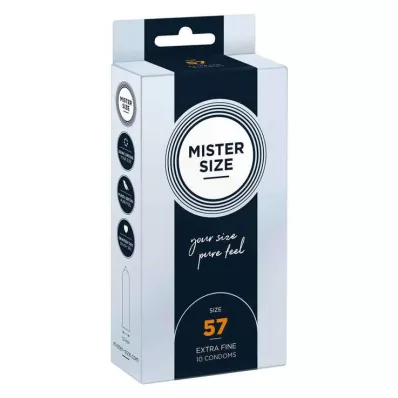 MISTER SIZE 57 db óvszer, 10 db