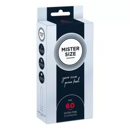 MISTER 60-as méretű óvszer, 10 db