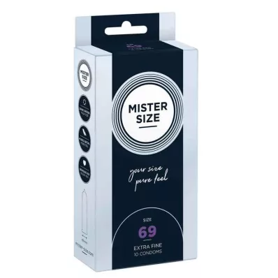 MISTER SIZE 69 db óvszer, 10 db