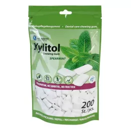 MIRADENT Xylitol fogápoló rágógumi fodormenta, 200 db