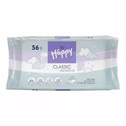 BELLA Happy Baby nedves törlőkendő érzékeny kattintással, 56 db
