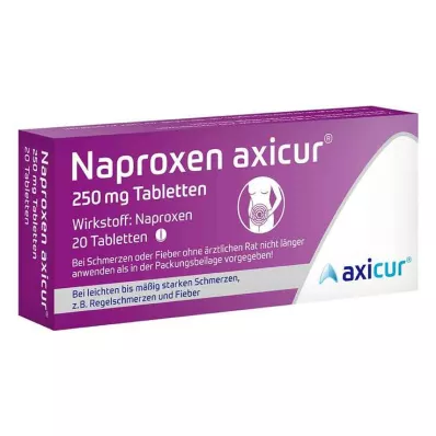 Naproxen axicur® 250 mg tabletta, 20 tabletta