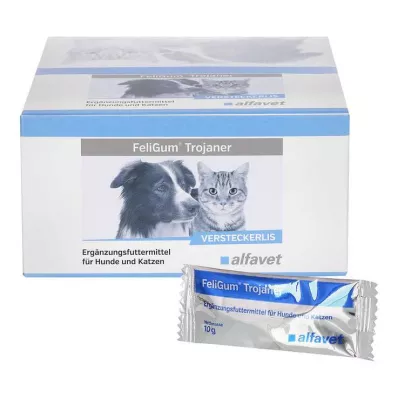 Feligum Trojaner kiegészítő etetőprés kutyáknak/macskáknak, 30X10 g