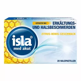 ISLA MED akut citrusos-mézes pasztillák, 20 db