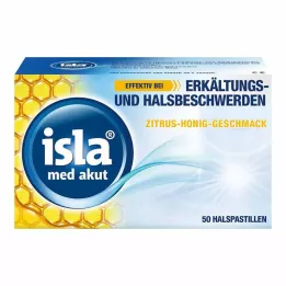 ISLA MED akut citrusos-mézes pasztillák, 50 db
