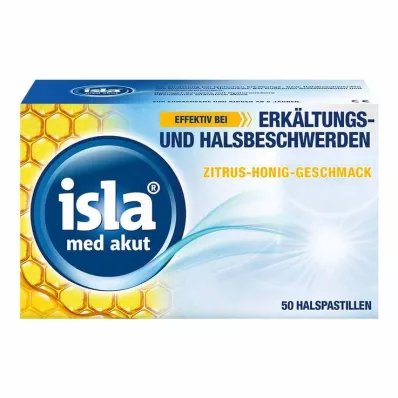 ISLA MED akut citrusos-mézes pasztillák, 50 db