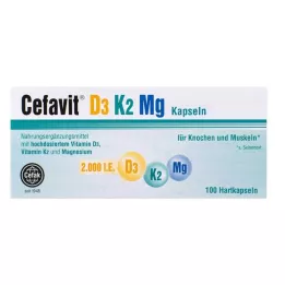 CEFAVIT D3 K2 Mg 2000 NE kemény kapszula, 100 db