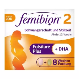 FEMIBION 2 Terhesség+Laktáció jód nélküli tabletta, 2X60 db