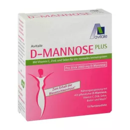 D-MANNOSE PLUS 2000 mg Rudacskák vitaminokkal és ásványi anyagokkal, 15X2.47 g