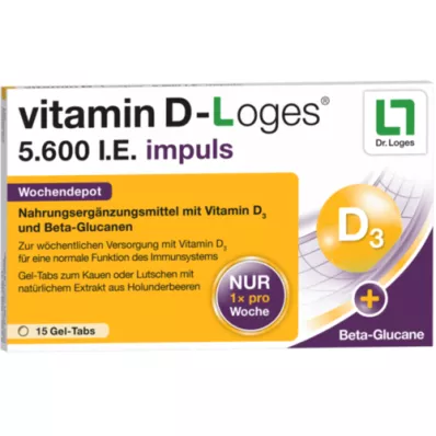 VITAMIN D-LOGES 5.600 I.E. impulzus heti depó KTA, 15 db