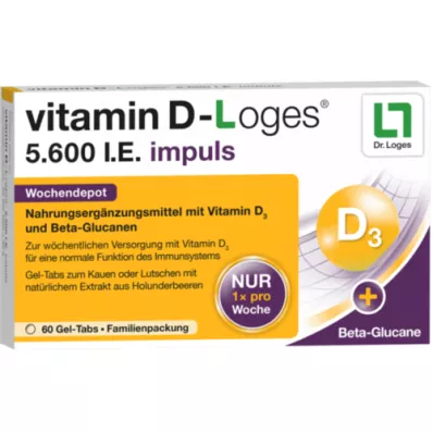 VITAMIN D-LOGES 5600 I.E. impulzus heti depó KTA, 60 db