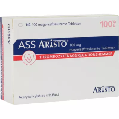 ASS Aristo 100 mg bélsavmentes tabletta, 100 db