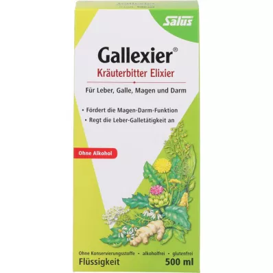 GALLEXIER Gyógynövény keserű Elixír Salus Flü.z.E., 500 ml