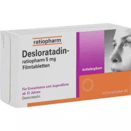 DESLORATADIN-ratiopharm 5 mg filmtabletta, 50 db