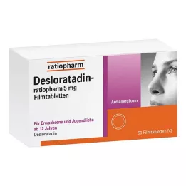 DESLORATADIN-ratiopharm 5 mg filmtabletta, 50 db