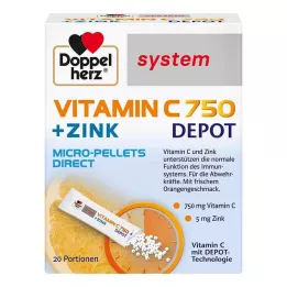 DOPPELHERZ C-vitamin 750 Depot rendszerű pellet, 20 db