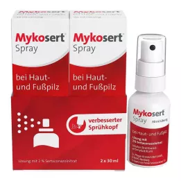 MYKOSERT Spray bőr- és lábgomba ellen, 2X30 ml