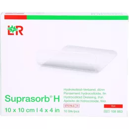 SUPRASORB H Hydrocoll.dressing vékony 10x10 cm, 10 db