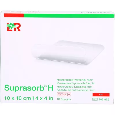 SUPRASORB H Hydrocoll.dressing vékony 10x10 cm, 10 db